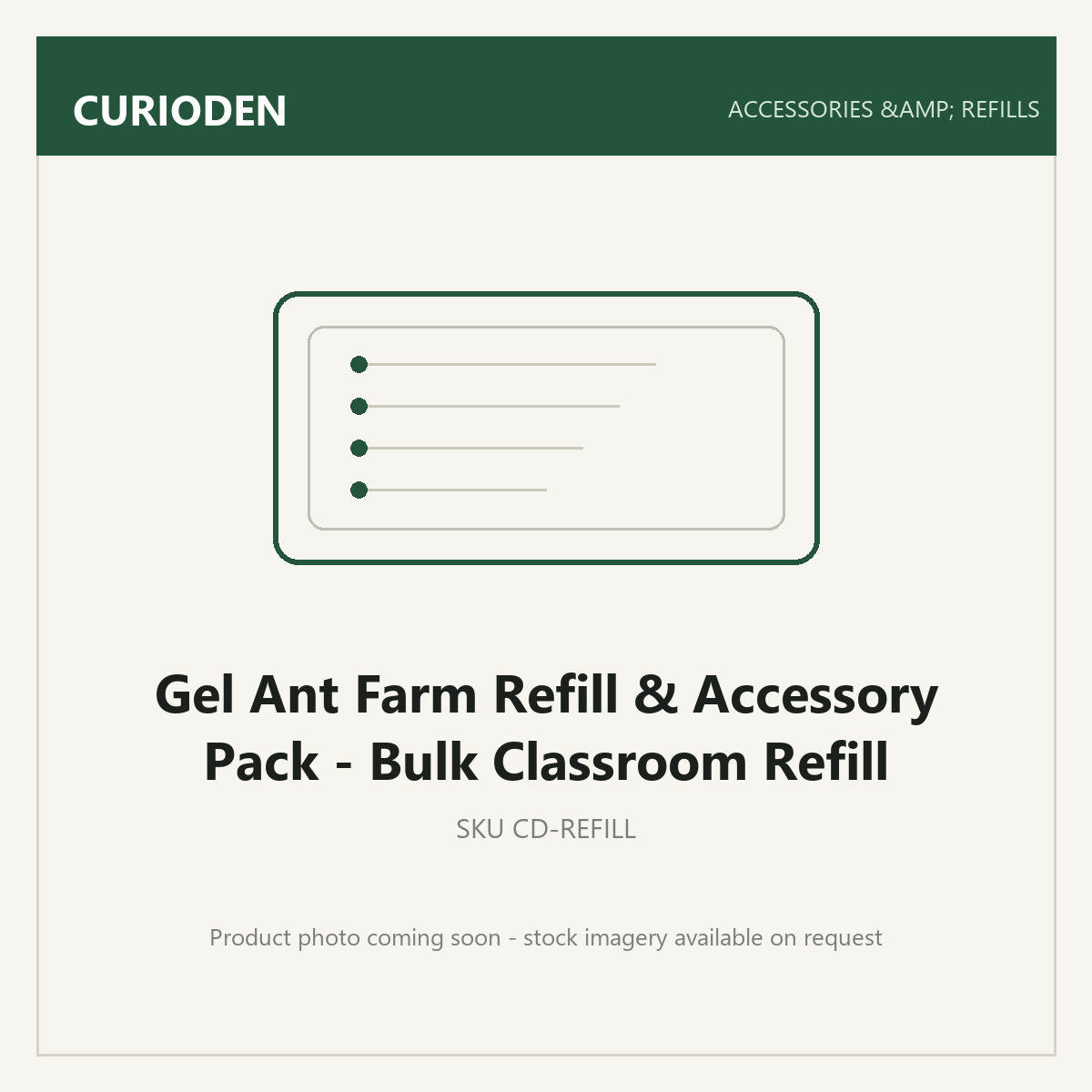 Gel Ant Farm Refill & Accessory Pack - Bulk Classroom Refill - Accessories & Refills by CurioDen